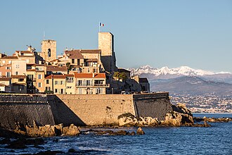 vue Antibes, Côte d'Azur 